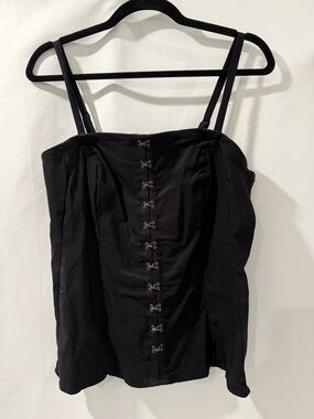 torrid NWT Black Hook-&-Eye Bustier Camisole